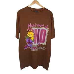 Garfield What Part Of No Dont You Understand Shirt Vintage Mens Size Medium NWT